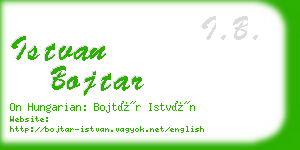 istvan bojtar business card